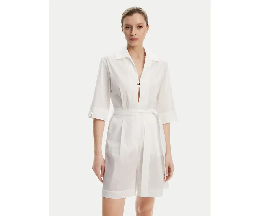 obrazek 1 Max Mara Beachwear Kombinezon Canard 2516241019 Biały Regular Fit