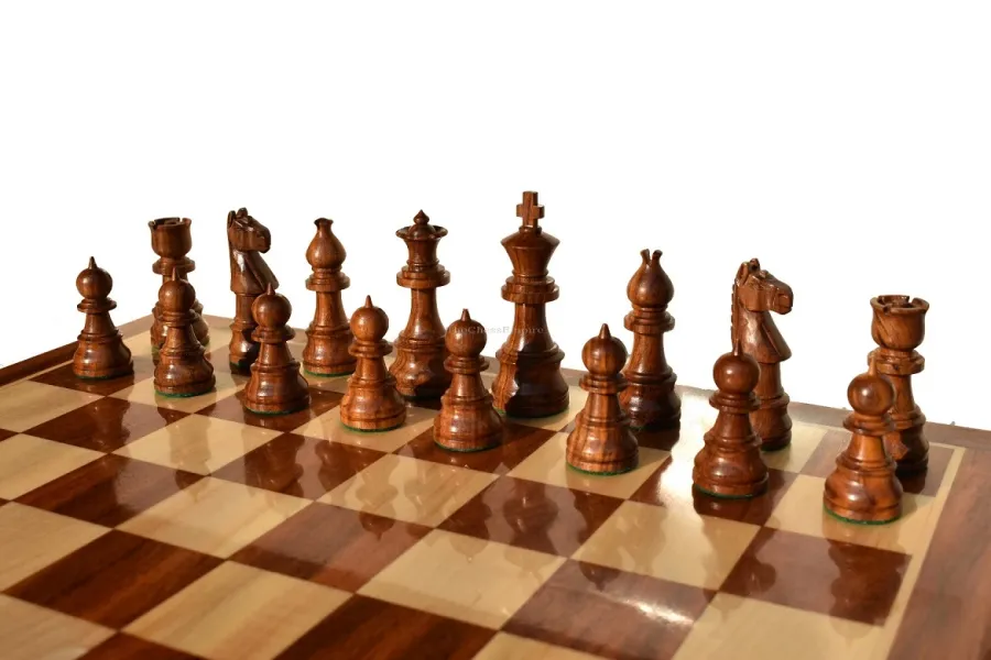 obrazek 6 Stylowa drewniana plansza z pionkami do gry w szachy idealna na prezent - The Chess Empire