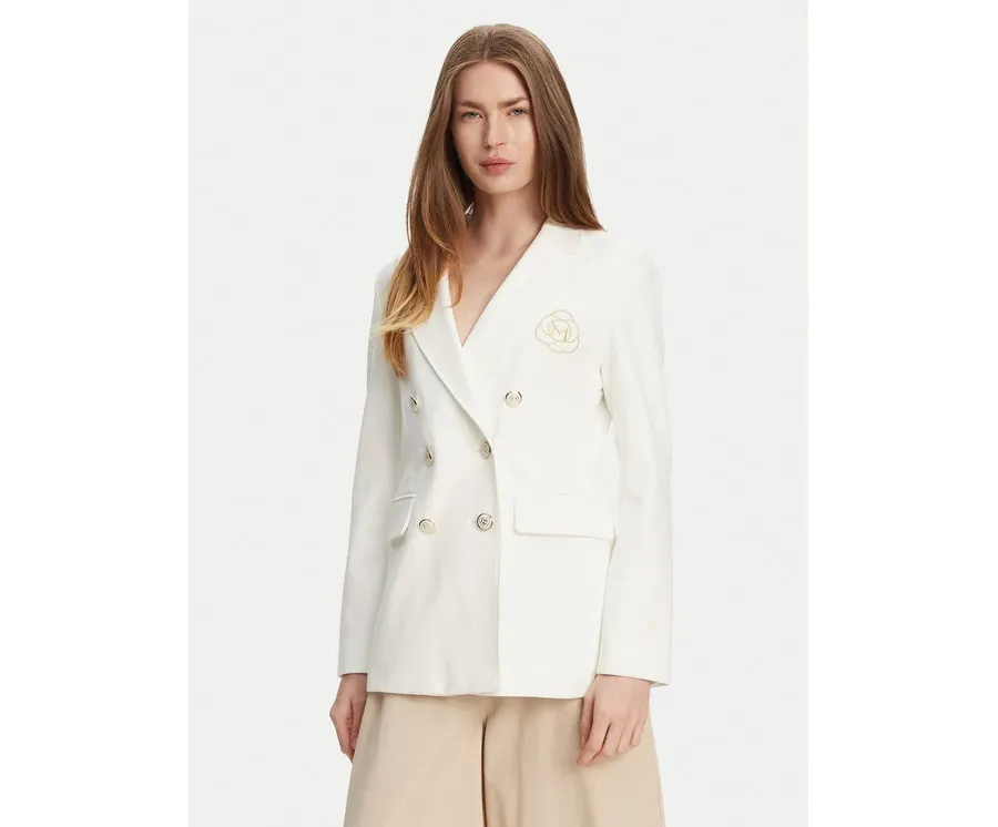 obrazek 1 Marella Marynarka Baiocco 2513911024 Biały Slim Fit