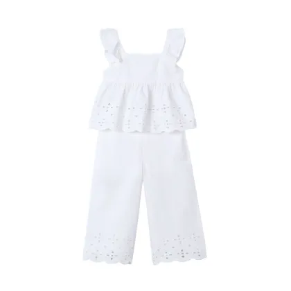 Zdjęcie Mayoral Komplet top i spodnie 3561 Biały Regular Fit