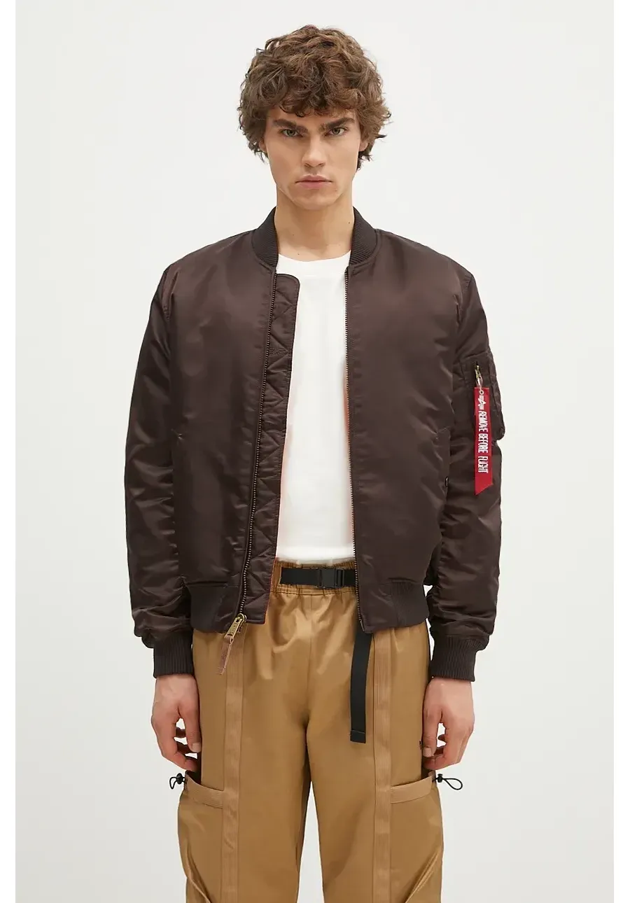 obrazek 1 Alpha Industries kurtka bomber MA-1 VF 59 męski kolor brązowy przejściowa 191118