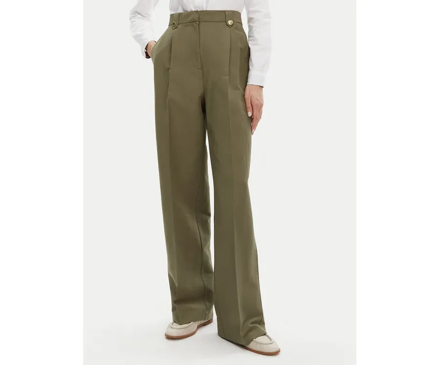 obrazek 1 Barbour Spodnie materiałowe Ava LTR0386GN74 Zielony Wide Leg