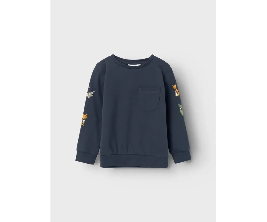 obrazek 1 NAME IT Bluza 13221486 Granatowy Regular Fit