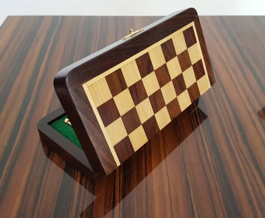 obrazek 5 Magnetyczne szachy platerowane srebrem i złotem G-1060