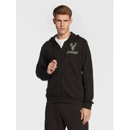 Zdjęcie New Era Bluza Milwaukee Bucks NBA Script 60284687 Czarny Regular Fit