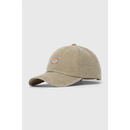 Zdjęcie Dickies czapka z daszkiem bawełniana kolor zielony z aplikacją