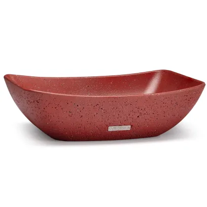 Zdjęcie Designerska umywalka 50 cm VIRGO HARDCORE – ceglasty, bez dekoru, bez lakieru