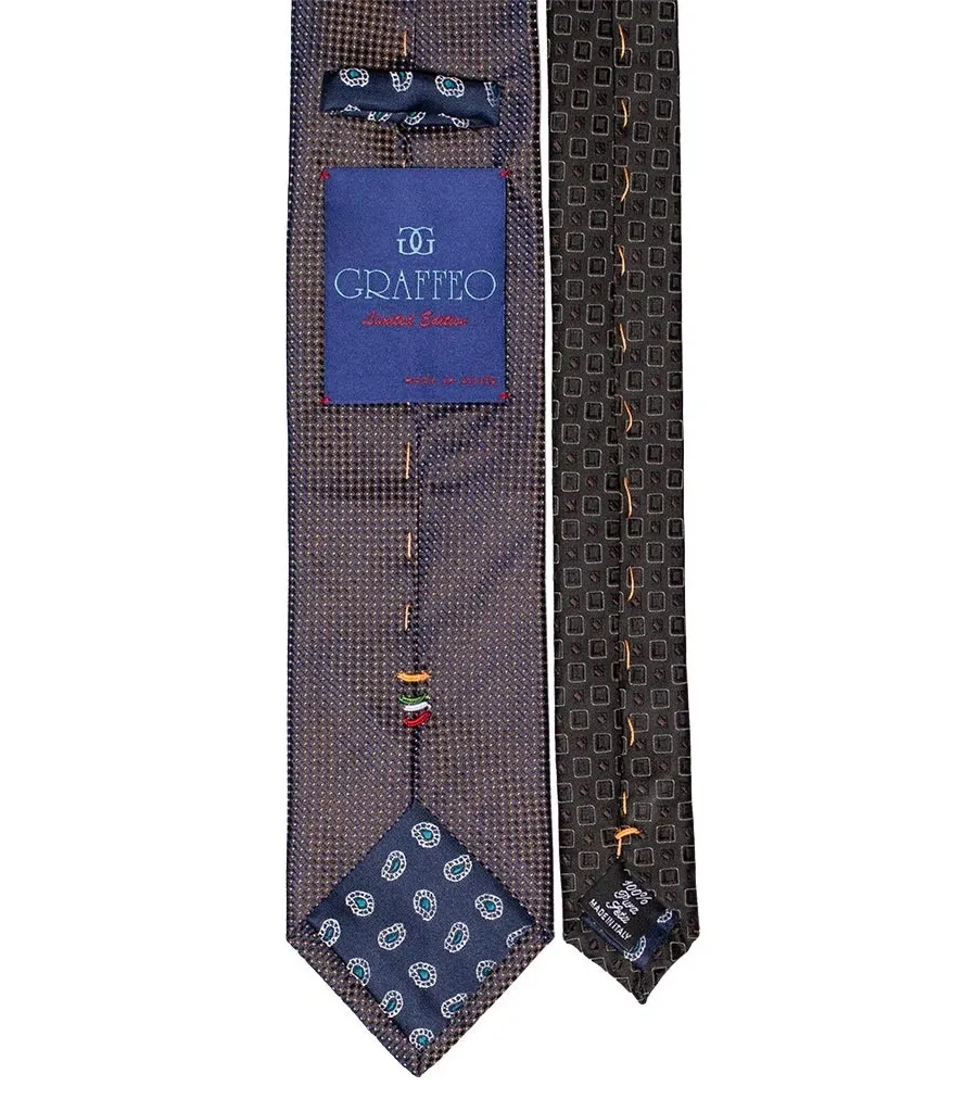 obrazek 3 Elegancki krawat, kontrastowy w mikro gorszki