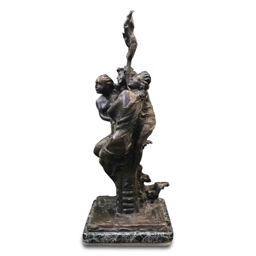 obrazek 3 Giuseppe Bianchi Grupa trzech kobiet na filarze 1920r.