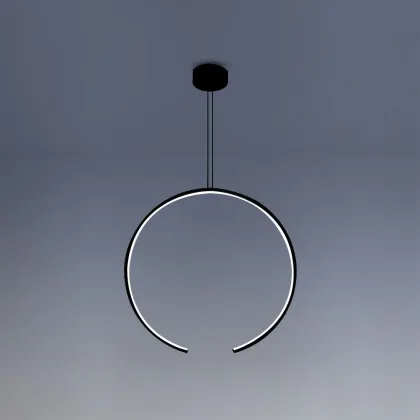 Zdjęcie Czarna lampa wisząca Olympic 1G ⌀ 60 cm - LED, 30W, 1580LM, 3000K