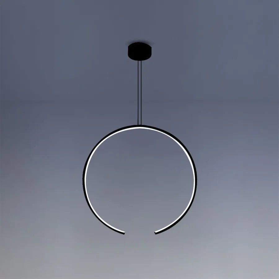 obrazek 1 Czarna lampa wisząca Olympic 1G ⌀ 60 cm - LED, 30W, 1580LM, 3000K