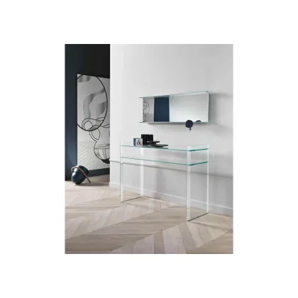 Zdjęcie Włoska stylowa konsola z przezroczystego szkła - Tonelli Design