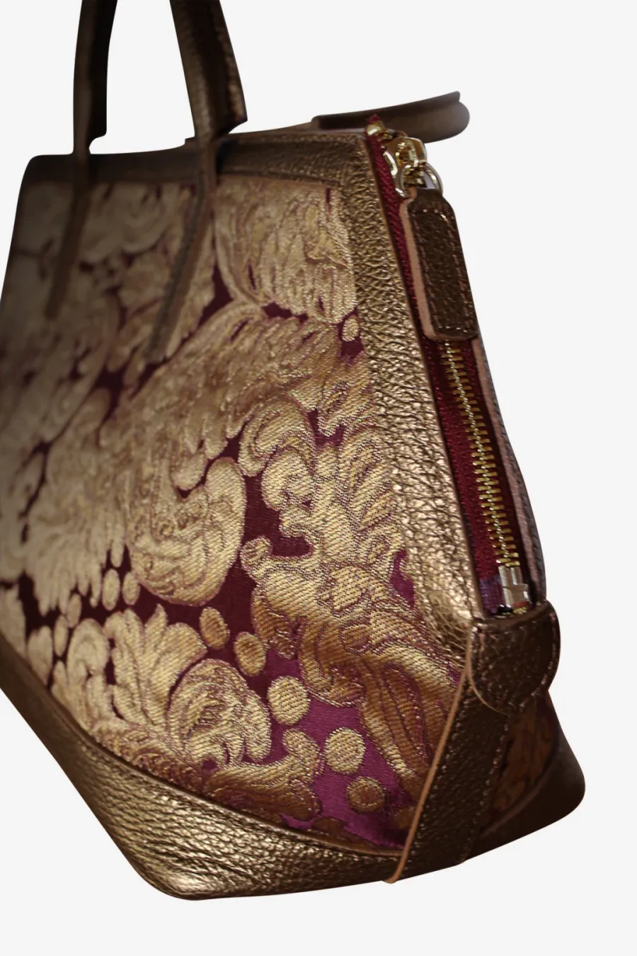 obrazek 2 Ekskluzywna włoska torebka z ozdobnego jedwabiu - Terrida