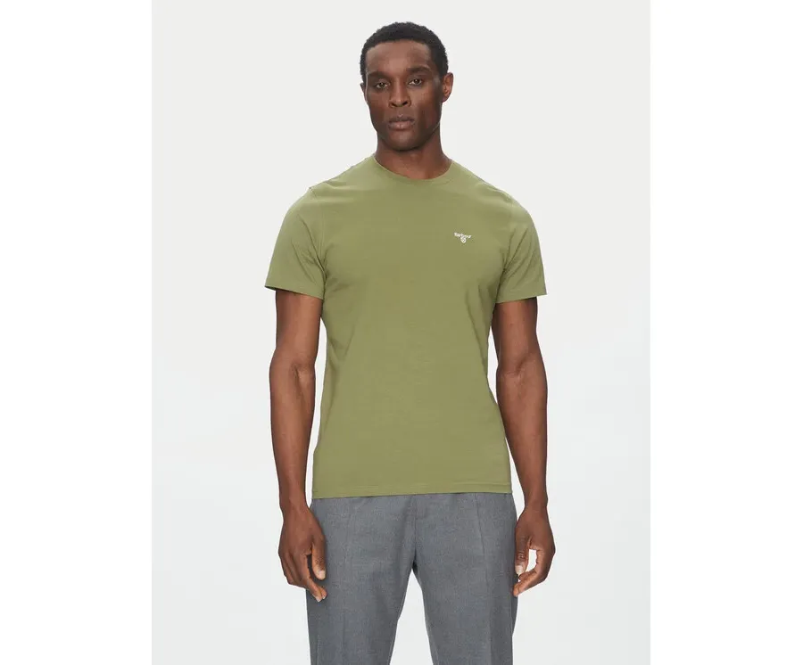 obrazek 1 Barbour T-Shirt Essential Sports MTS0331OL39 Zielony Tailored Fit