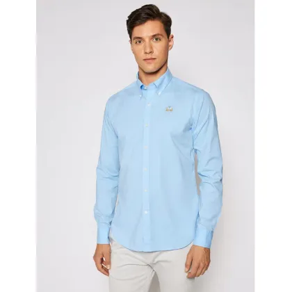 Zdjęcie La Martina Koszula Poplin CCMC02 PP003 Błękitny Slim Fit