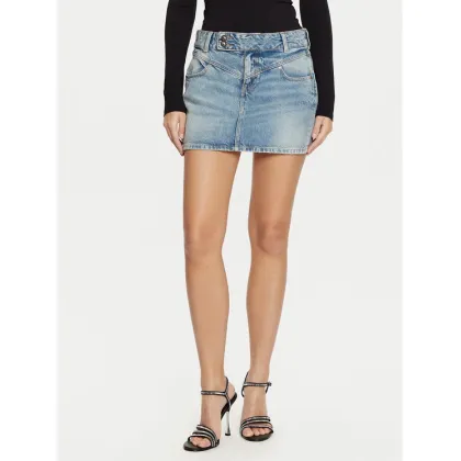 Zdjęcie Guess Spódnica jeansowa W5RD96 D5LR1 Niebieski Regular Fit