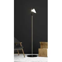 Picture Floor lamp in a modern style with a PVC lampshade - Il Paralume Marina