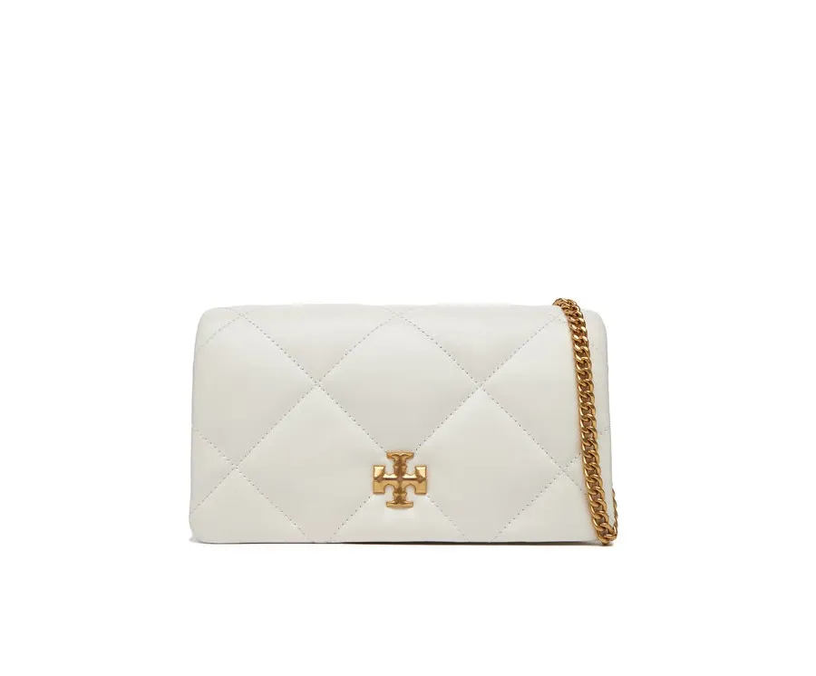 obrazek 1 Tory Burch Torebka Kira iamond Quilt Chain Wallet 158624 Biały