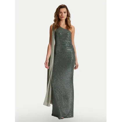 Zdjęcie Swing Sukienka wieczorowa 5AH15400 Zielony Slim Fit