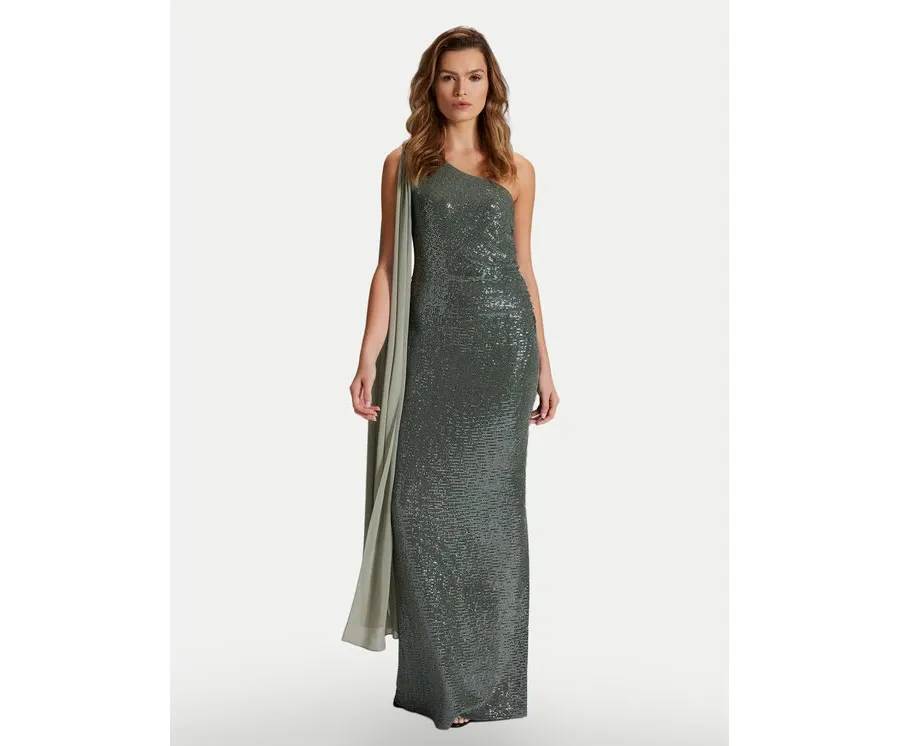 obrazek 1 Swing Sukienka wieczorowa 5AH15400 Zielony Slim Fit