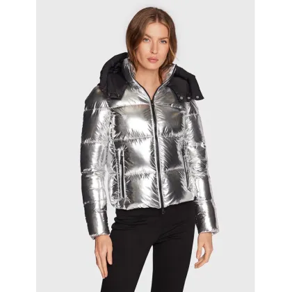 Zdjęcie RefrigiWear Kurtka zimowa Maggy W12500 NY0188 Srebrny Slim Fit