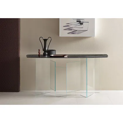 Zdjęcie Nowoczesna konsola z ceramicznym blatem - Tonelli Design