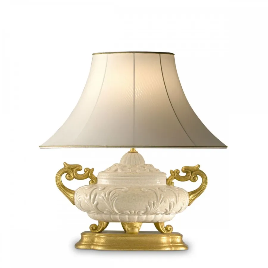 obrazek 1 Lampa stołowa z glazurowanej ceramiki H.30xL.42xP.22 cm