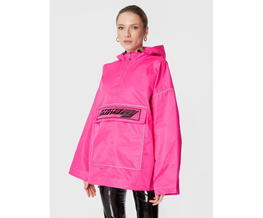 obrazek 1 ROTATE Kurtka anorak Water Repellent RT2093 Różowy Oversize