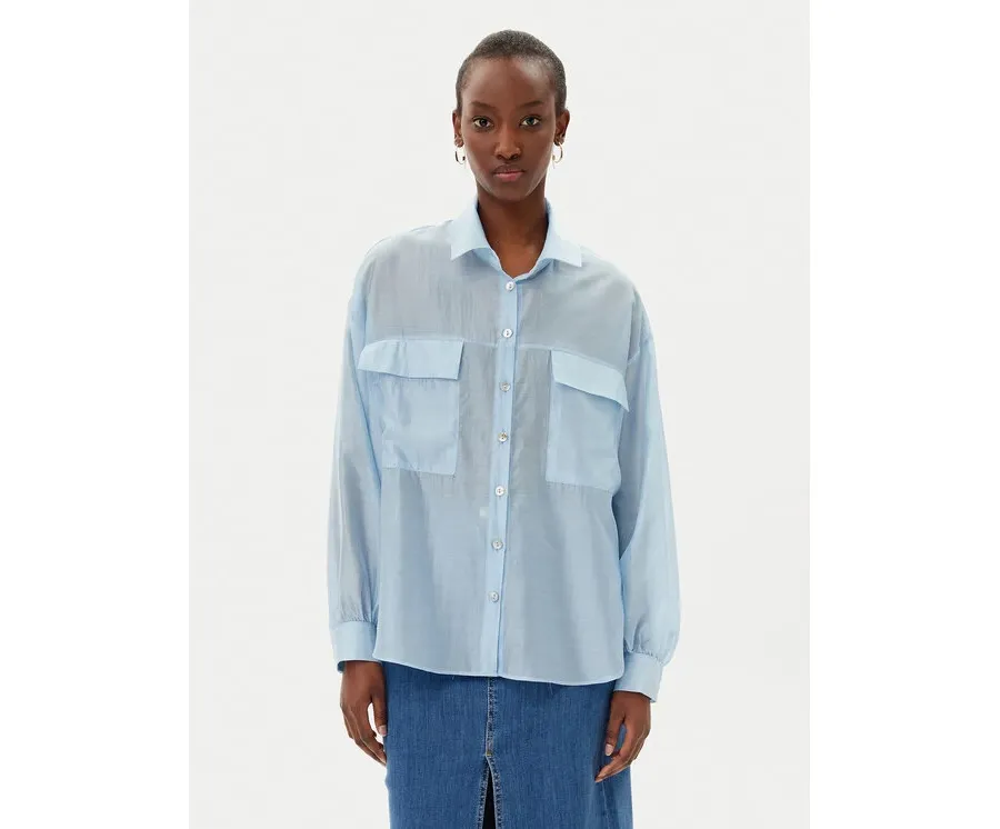 obrazek 1 Rinascimento Koszula CFC0123656003 Błękitny Relaxed Fit