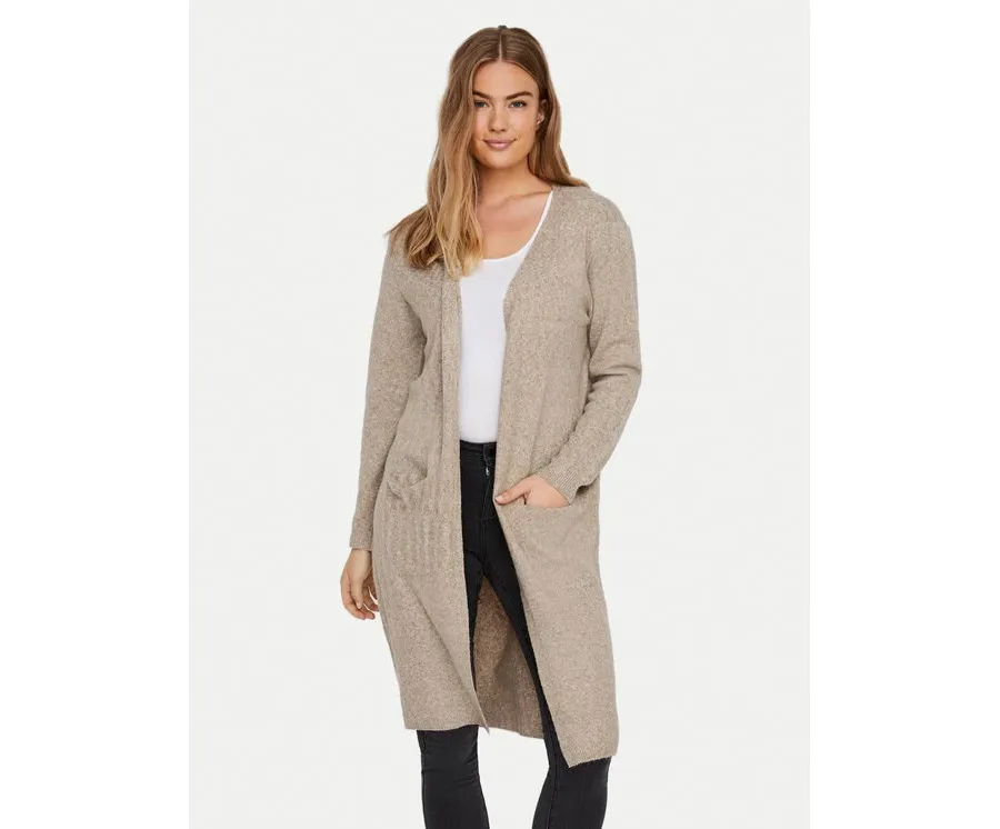 obrazek 1 Vero Moda Kardigan 10215434 Beżowy Regular Fit