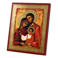 Zdjęcie Elegancka Ikona Złocona Święta Rodzina 20x25 cm