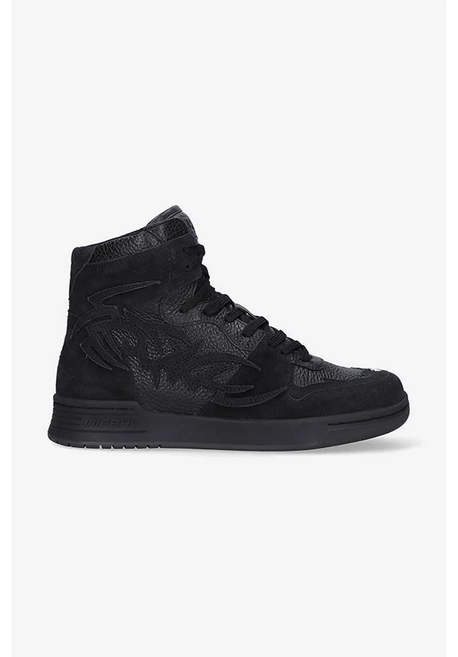 obrazek 1 MISBHV sneakersy skórzane Court kolor czarny Court Sneaker 022BW409 BLACK 022BW409-BLACK