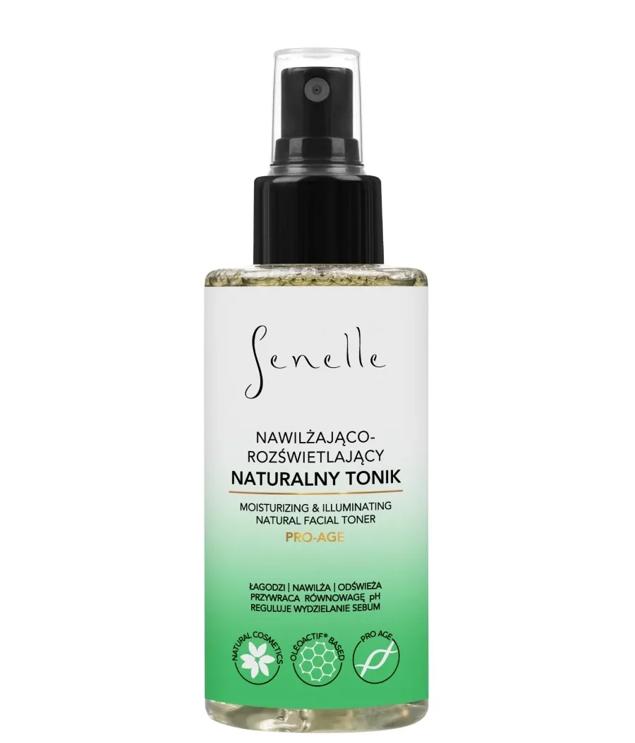 obrazek 1 Senelle Naturalny Nawilżająco-Rozświetlający tonik do twarzy 150 ml