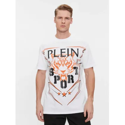 Zdjęcie Plein Sport T-Shirt SADC MTK6916 SJY001N Biały Regular Fit