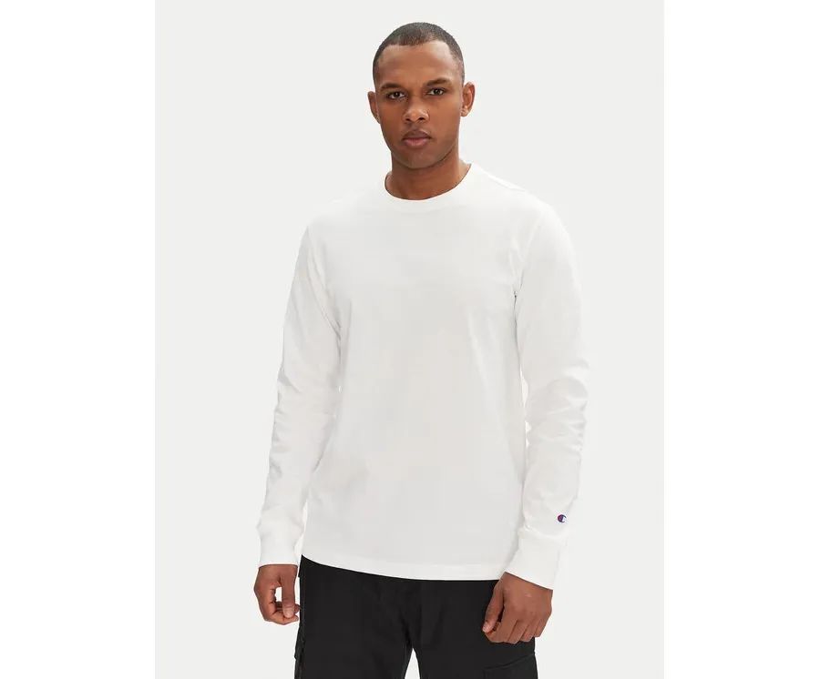 obrazek 1 Champion Longsleeve 221164 Biały Loose Fit