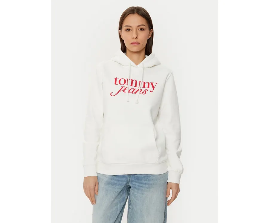 obrazek 1 Tommy Jeans Bluza DW0DW20170 Écru Regular Fit