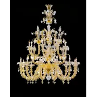Picture A brilliant glass chandelier from an Italian manufacturer
