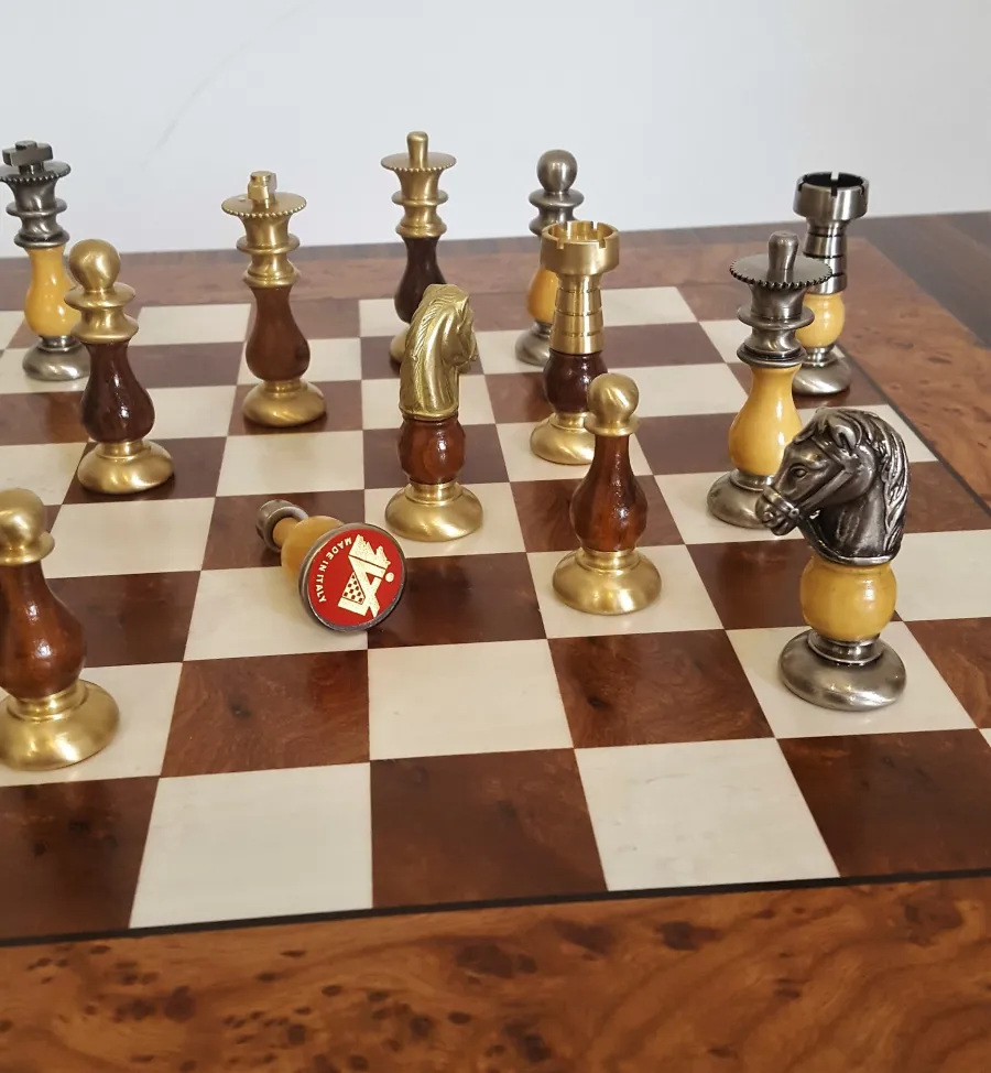 picture 5 Exclusive chess set made from wood and brass