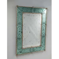 Picture A beautiful classic reproduction of a 20th century mirror made of Murano glass