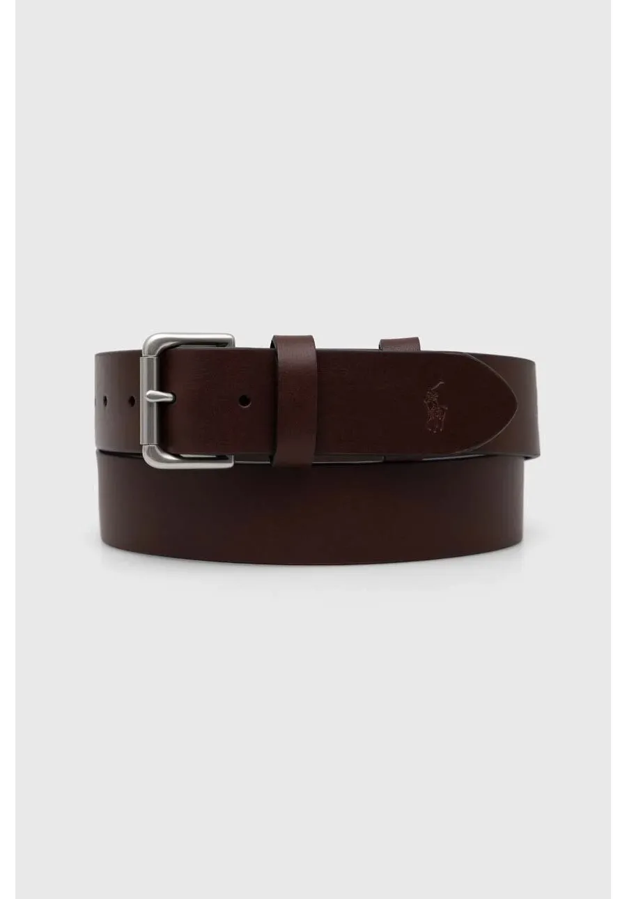 obrazek 1 Polo Ralph Lauren pasek skórzany męski kolor brązowy