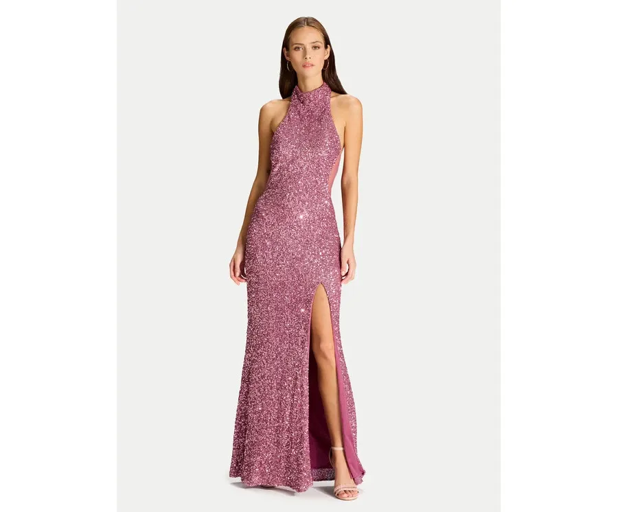 obrazek 1 Hey Kyla Sukienka wieczorowa 5AJ006HK Różowy Slim Fit