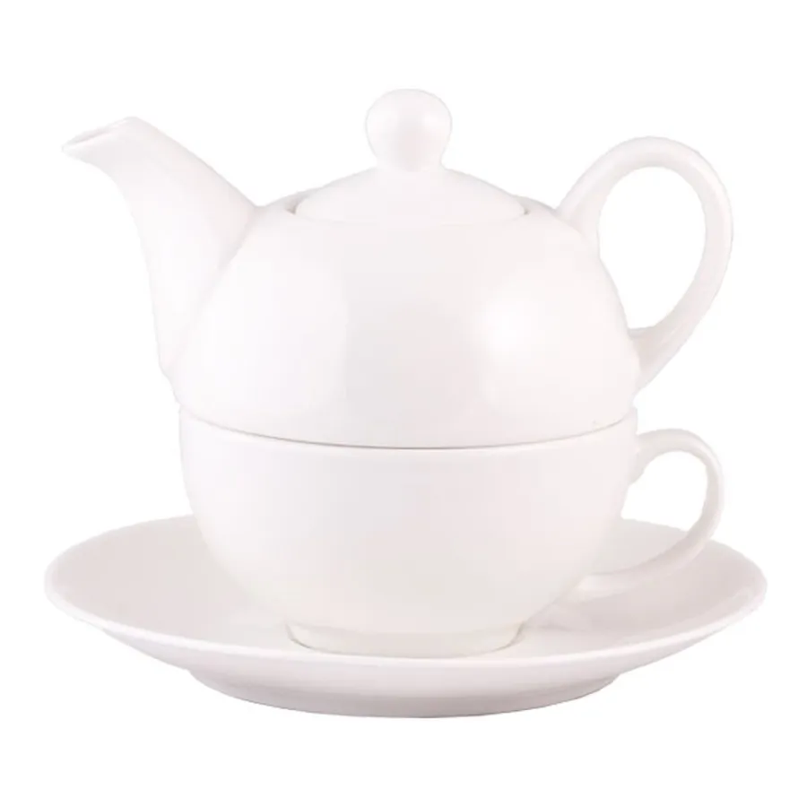 obrazek 1 Mount Everest Tea - zestaw do herbaty Tea For One New Classic Biały MOUNT EVEREST TEA