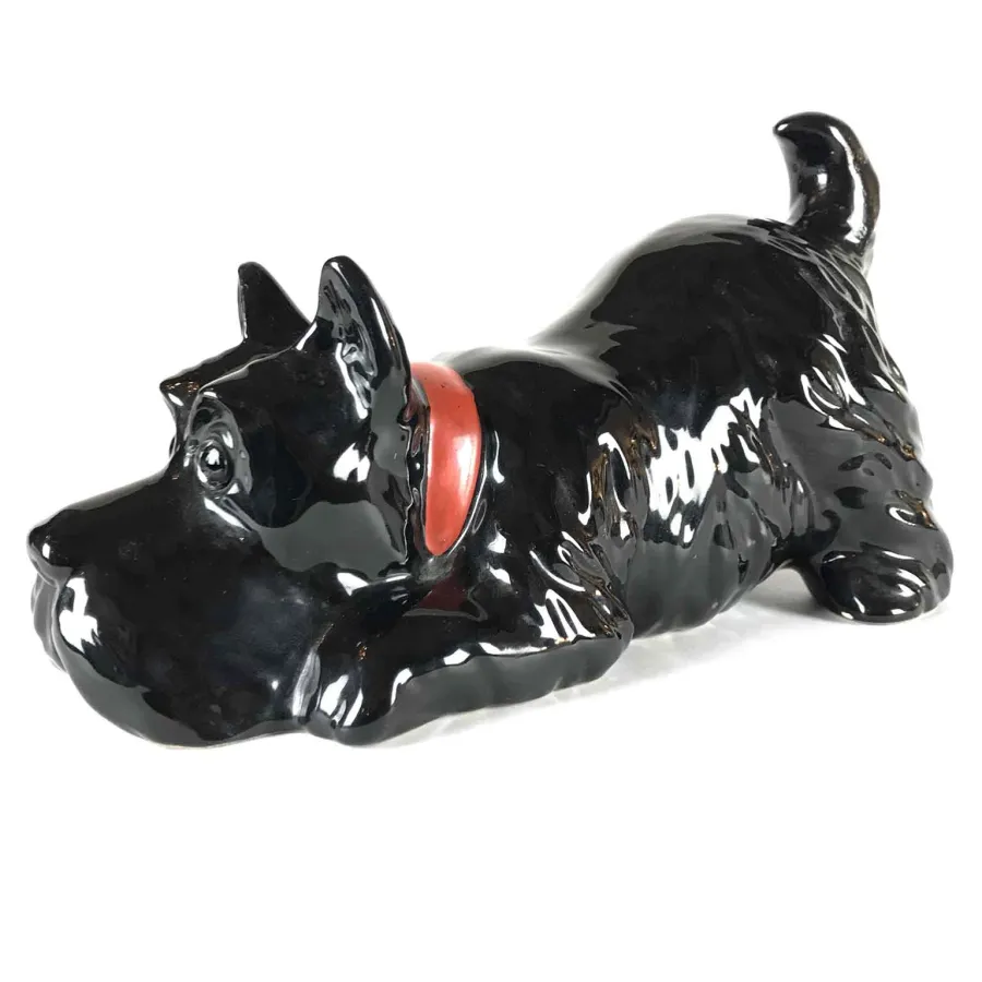 obrazek 4 Szkocki terier w portugalskiej ceramice z połowy XX wieku