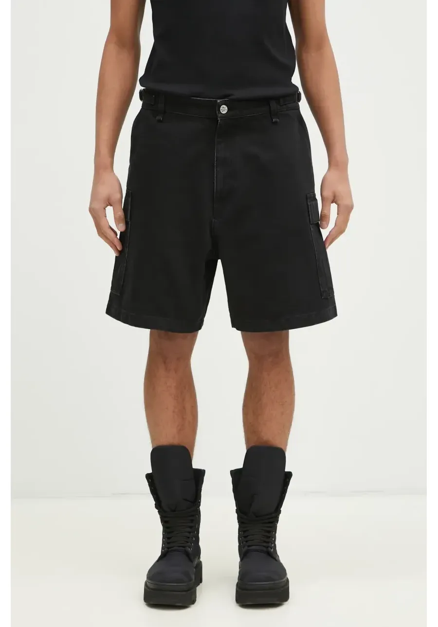 obrazek 1 VETEMENTS szorty jeansowe Cargo męskie kolor czarny UA66SS520B
