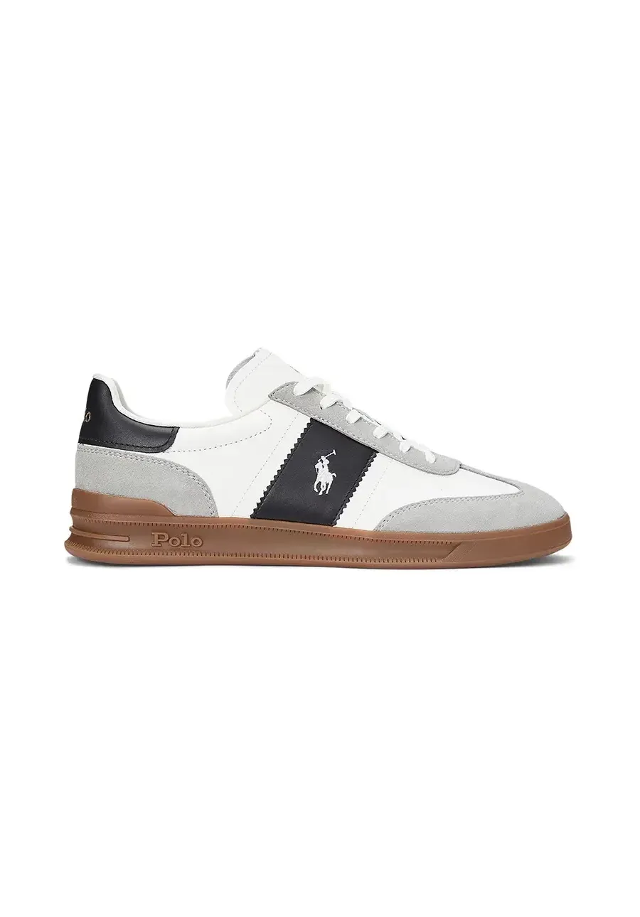 obrazek 1 Polo Ralph Lauren sneakersy skórzane Hrt Aera Pp kolor biały 809956119002