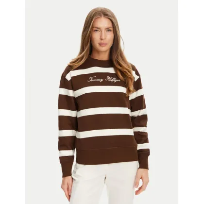 Zdjęcie Tommy Hilfiger Bluza Script WW0WW45743 Brązowy Regular Fit