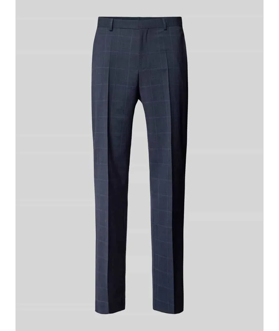 obrazek 1 Spodnie do garnituru o kroju slim fit w kant model ‘Leon’