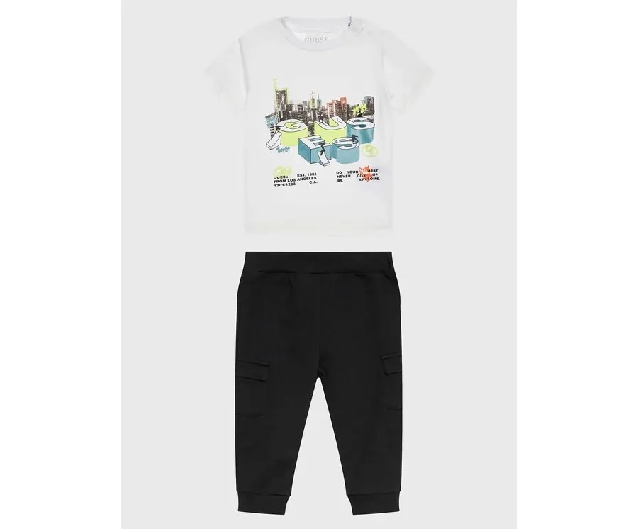obrazek 1 Guess Komplet t-shirt i spodnie I3RG18 K6YW0 Kolorowy Regular Fit