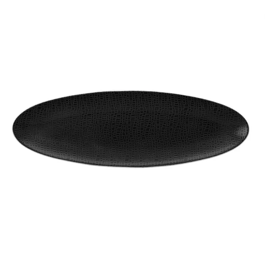 obrazek 1 Wąski talerz do serwowania 35x12 cm w kolorze czerni - Seltmann Weiden