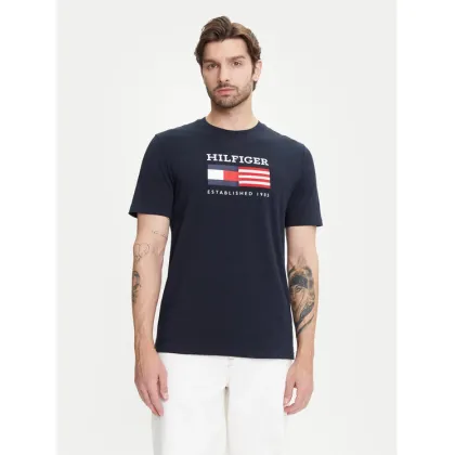 Zdjęcie Tommy Hilfiger T-Shirt American Monotype MW0MW39843 Granatowy Regular Fit